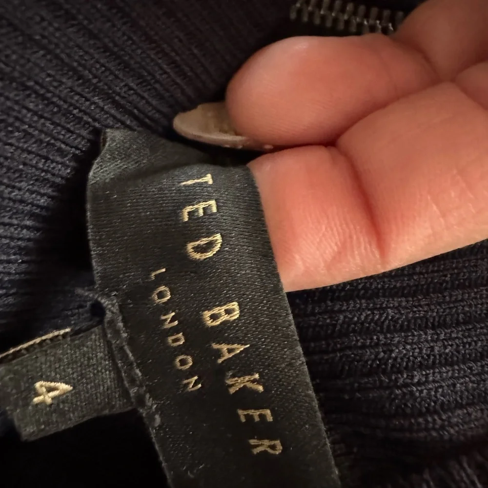 Ted Baker Dark Blue Mini Dress - Picture 4 of 4